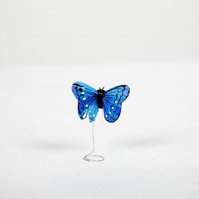 01 Hand Painted Butterflies Blue