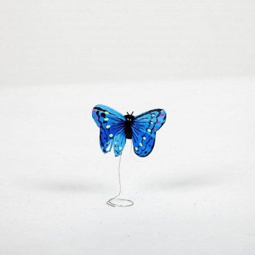 01 Hand Painted Butterflies Blue