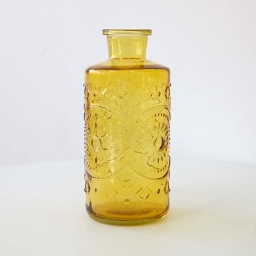 Berlin Art Deco Vase Bottle 21cm Amber 29762