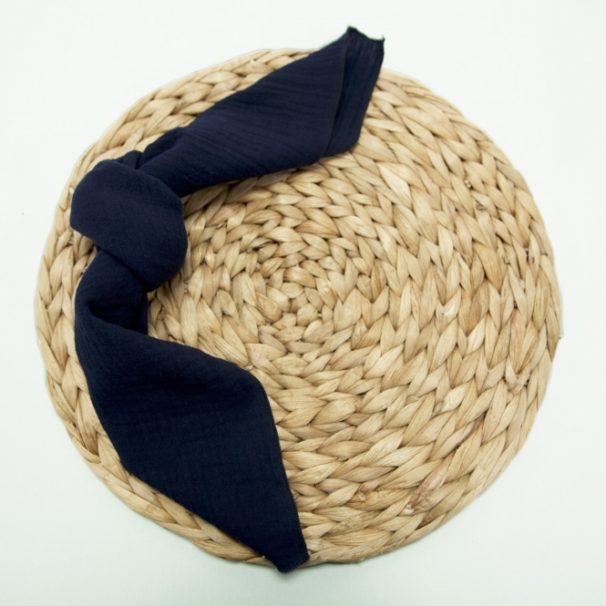 Bespoke Cheesecloth Double Gauze Napkin Navy