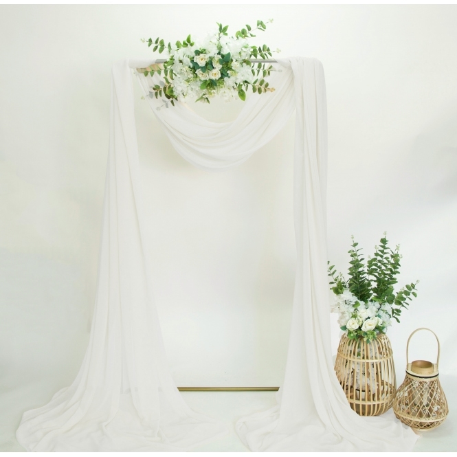 Bespoke Chiffon Fabric 10m Ivory