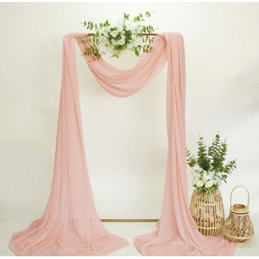 Bespoke Chiffon Fabric 10m Rose Gold