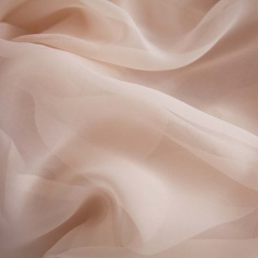 Bespoke Chiffon Georgette Fabric 9m Peach Pink