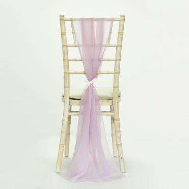 Bespoke Chiffon Georgette Vertical Drape Lilac/Pink