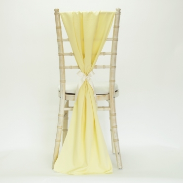 Bespoke Crepe Drape Pale Yellow