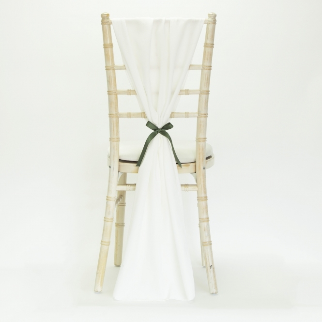 Bespoke Crepe Drape White