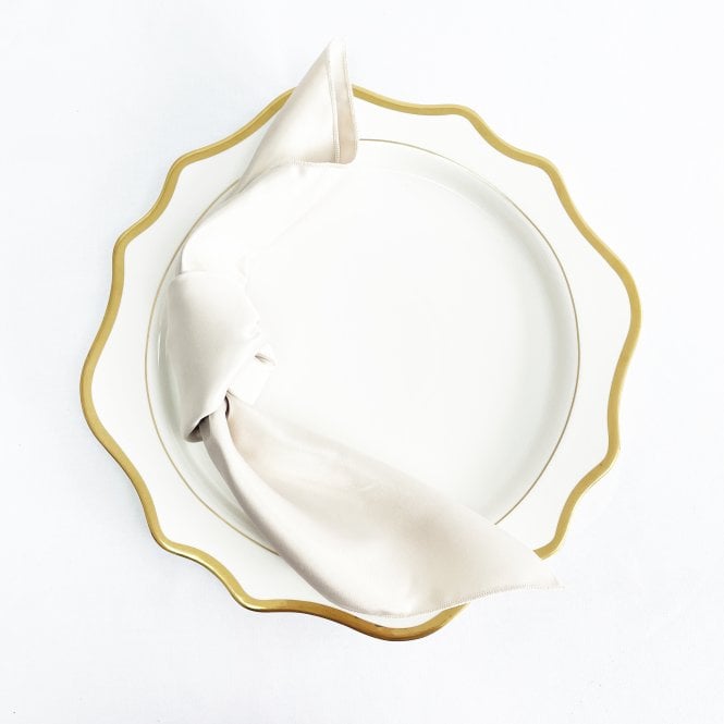 Bespoke Duchess Satin Champagne Napkin