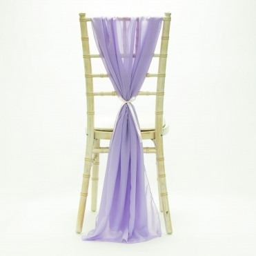 Bespoke Made to Order Chiffon Vertical Drape Lavender
