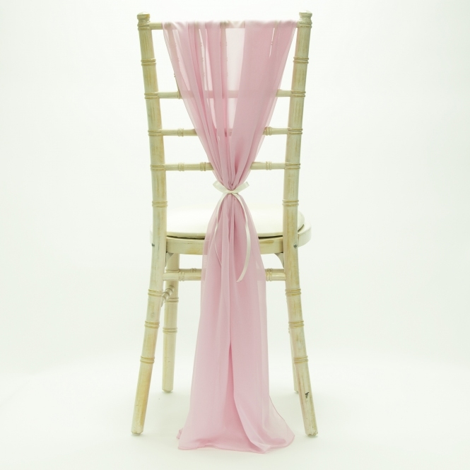 Bespoke Made to Order Chiffon Vertical Drape Pink