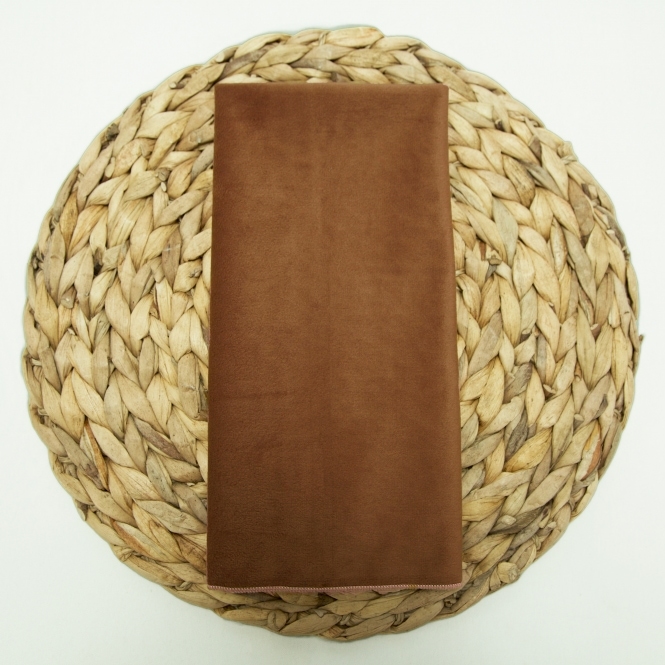 Bespoke Plain Velvet Napkin Cinnamon