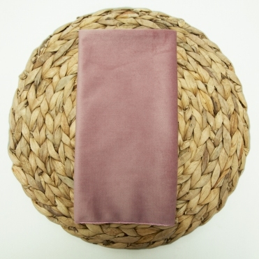 Bespoke Plain Velvet Napkin English Rose