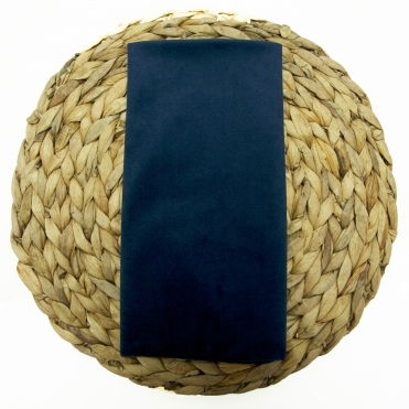 Bespoke Plain Velvet Napkin Navy