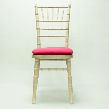 Bespoke Plain Velvet Seat Pad Cover Hot Pink