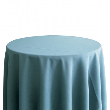 Bespoke Polyester Tablecloth 108 Round Dusty Blue