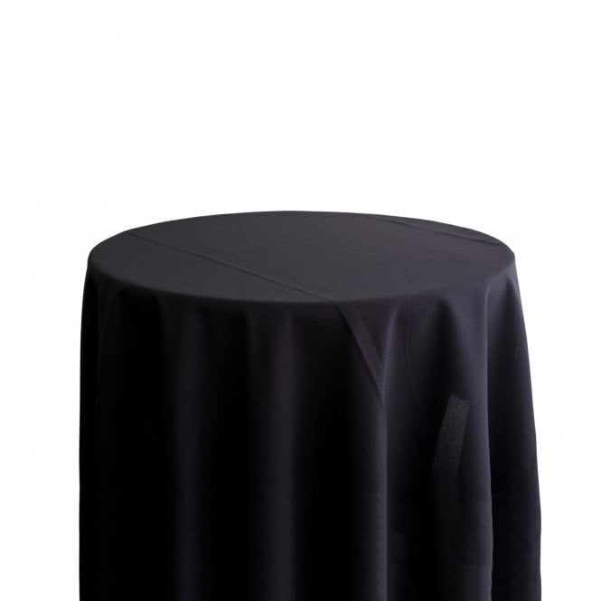 Bespoke Polyester Tablecloth 120 Round Black