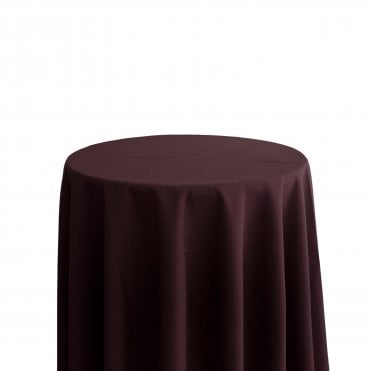 Bespoke Polyester Tablecloth 120 Round Dark Wine