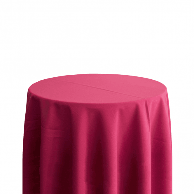 Bespoke Polyester Tablecloth 120 Round Fuchsia