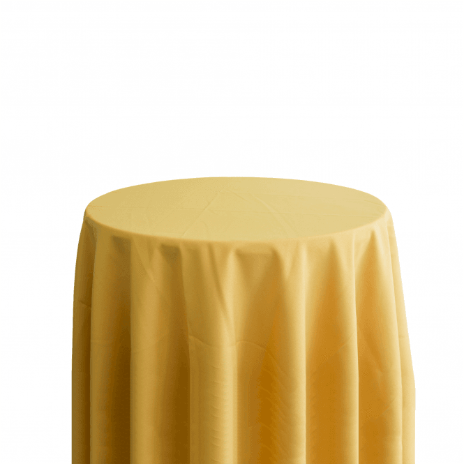Bespoke Polyester Tablecloth 120 Round Gold