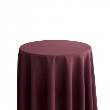 Bespoke Polyester Tablecloth 120 Round Light Wine