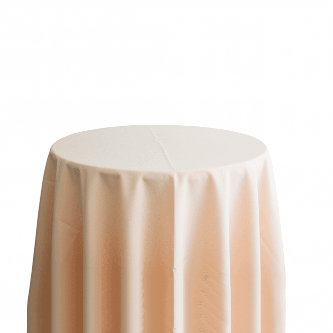 Bespoke Polyester Tablecloth 120 Round Peach