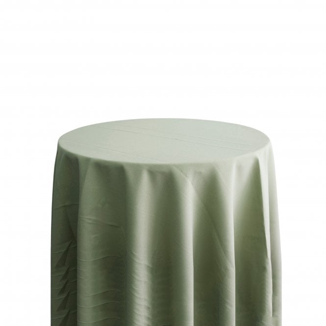 Bespoke Polyester Tablecloth 120 Round Sage