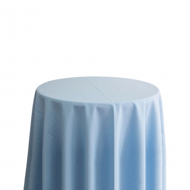 Bespoke Polyester Tablecloth 132 Round Cornflower