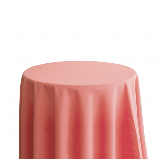 Bespoke Polyester Tablecloth 132 Round Dusky Rose