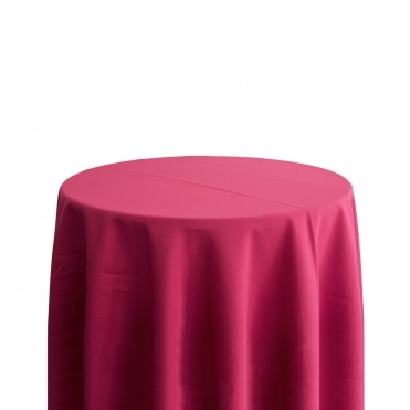 Bespoke Polyester Tablecloth 132 Round Fuschia