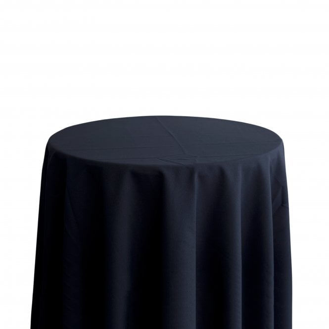 Bespoke Polyester Tablecloth 132 Round Navy