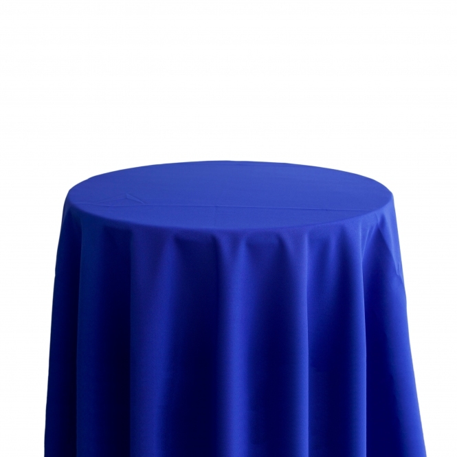 Bespoke Polyester Tablecloth 132 Round Royal