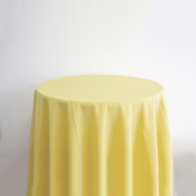 Bespoke Polyester Tablecloth 90 x 90 Custard