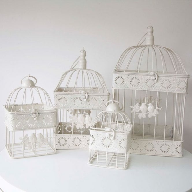 Birdcage Square Set Of 4 Ivory Dt3
