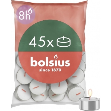 Bolsius Tealight 8hr Bags of 45