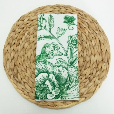 Botanical Print Range Napkin Green