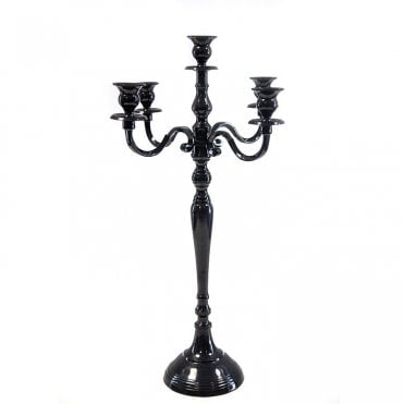 Candelabra 5 Arm 60cm Black 60135