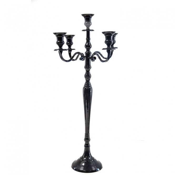 Candelabra 5 Arm 80cm Black 80135