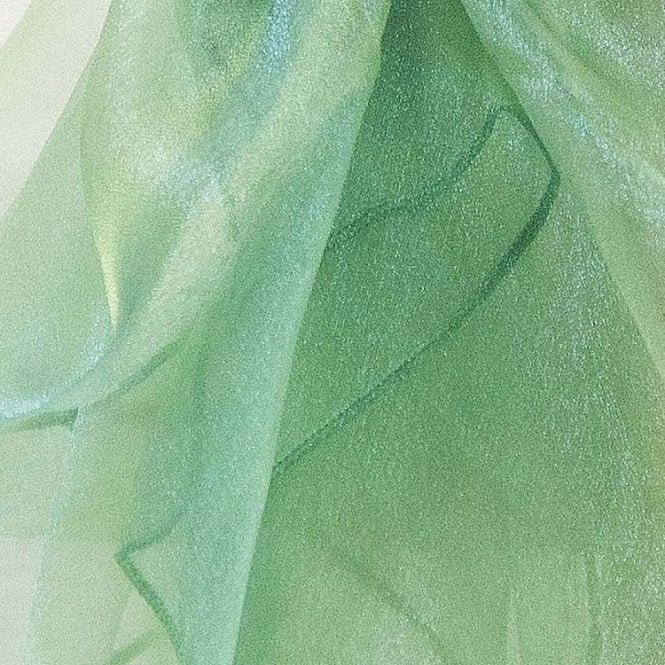 Organza Fabric Emerald Yellow