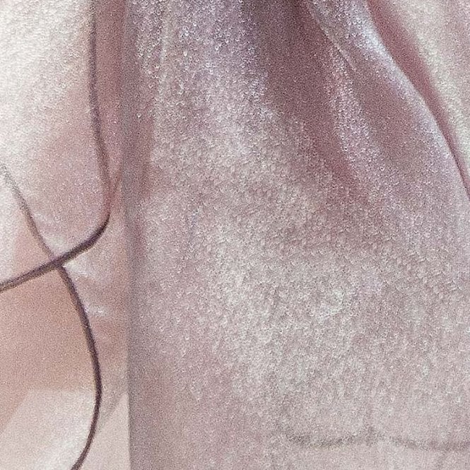 Organza Fabric Sand Chocolate