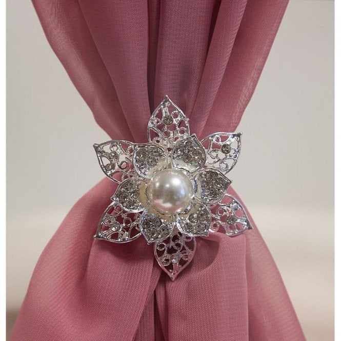 Pearl Flower Brooch 6 Pack