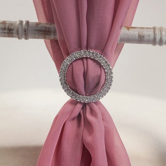 Round Diamante Brooch 6 Pack