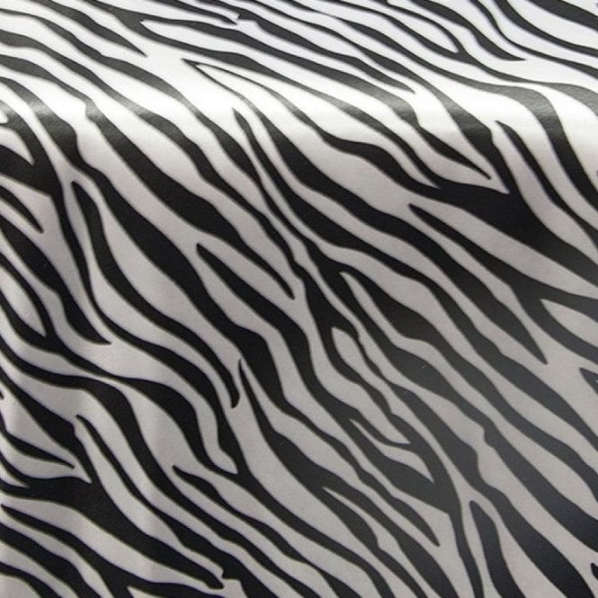 Satin Fabric Zebra Print