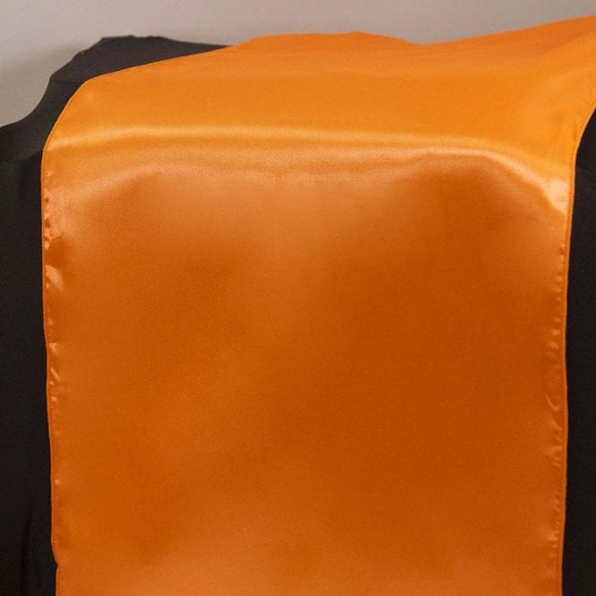 Satin Table Runner Neon Orange
