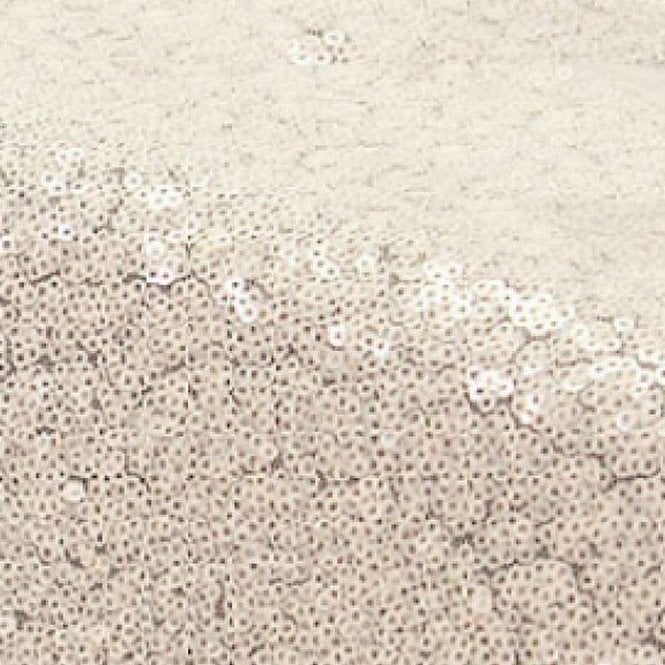 Sequin Fabric Per Metre Ivory