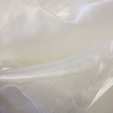 Silk Organza Fabric Ivory
