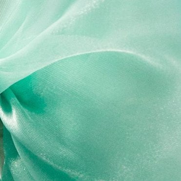 Silk Organza Fabric Seafoam Green