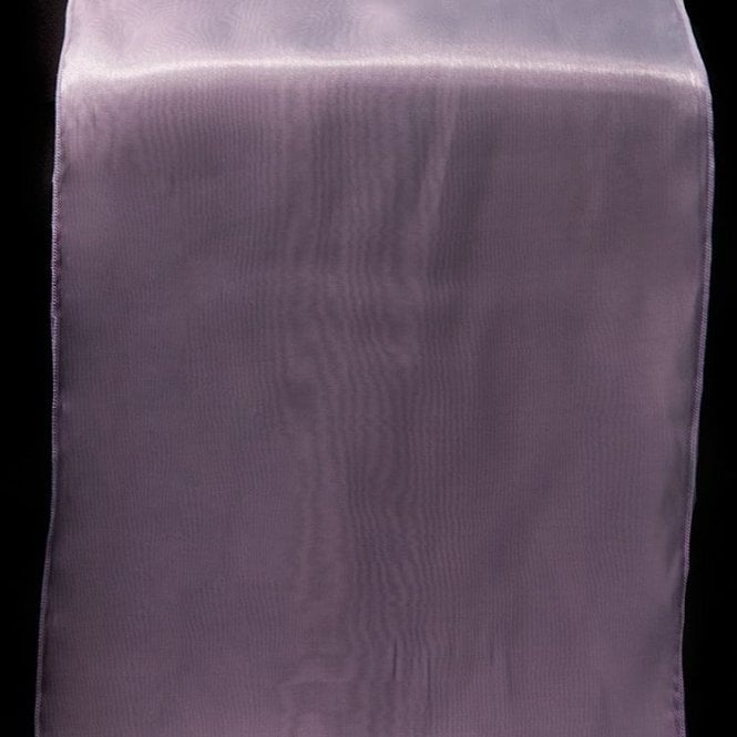 Silk Organza Table Runner Victorian Lilac