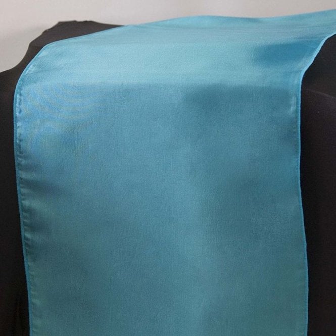 Taffeta Table Runner Turquoise