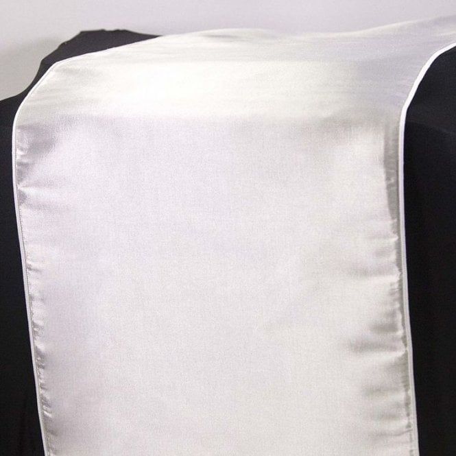 Taffeta Table Runners White