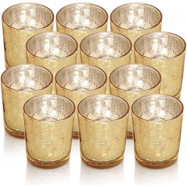 Champagne Tealight Holder Small - 12 pack