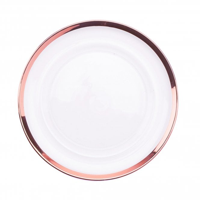 Charger Plate Rose Gold Rimmed GP-0241